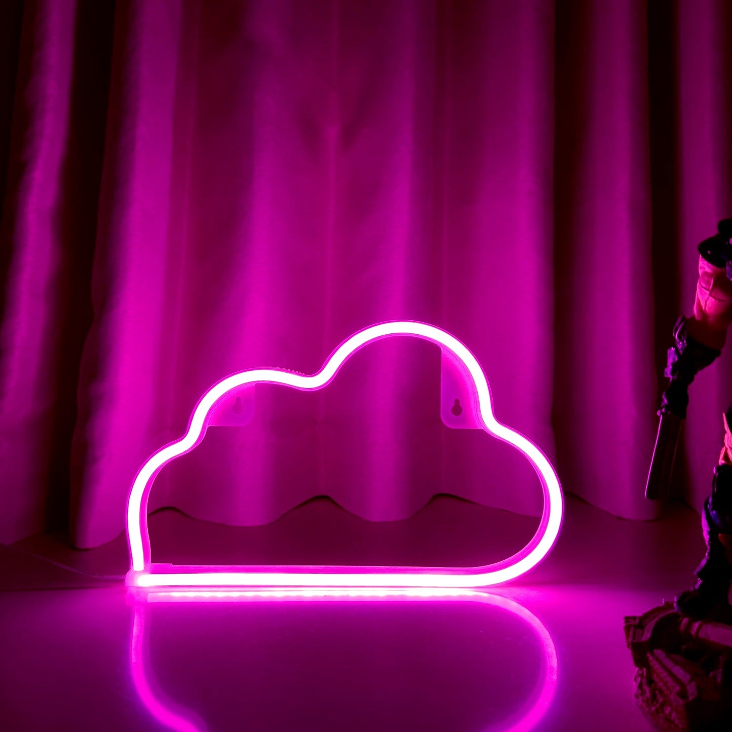 LED Cloud Neon Light Sign – USB & Battery Powered Decorative Glow Light for Home & Parties