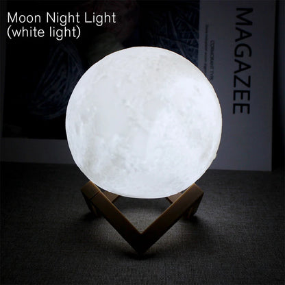 Moon Night Light – 3D LED Galaxy Lamp