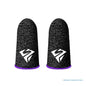 P82F 2Pcs Breathable Gaming Finger Sleeves Game Gloves Anti-Sweat Thumb Finger Cots Fingertip Cover for Mobile Games