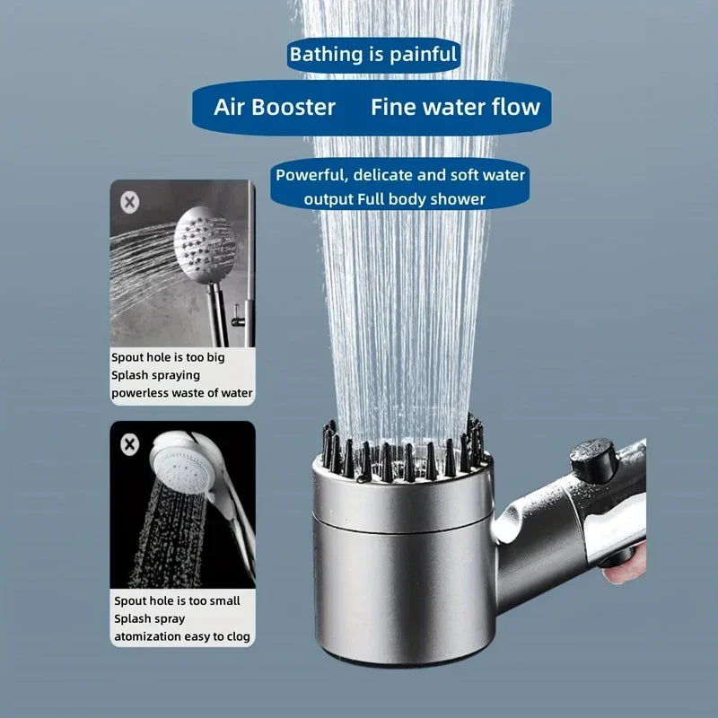 High Pressure Filtered Shower Head – 4 Spray Modes