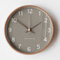 Nordic Solid Wood Wall Clock Living Room Modern Simple Creative Clock Chinese Style Bedroom Clock Stylish Distinctive Home Watch
