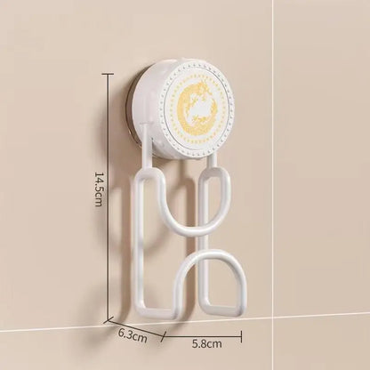 Vacuum Suction Cup Wash Basin Hook No Drill Adjustable Basin Storage Rack Removable Hangers For Bathroom Kitchen Household