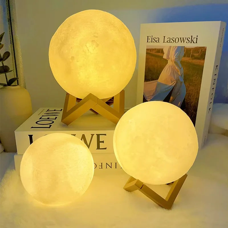 Moon Night Light – 3D LED Galaxy Lamp