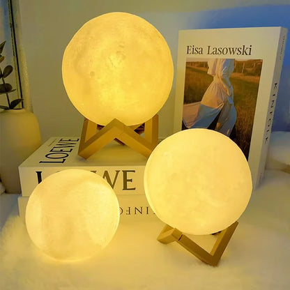 Moon Night Light – 3D LED Galaxy Lamp