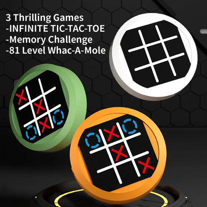 4-in-1 Electronic Logic Game Board – Checkers, Memory & Multi-Mode Brain Training Toy for Kids & Adults