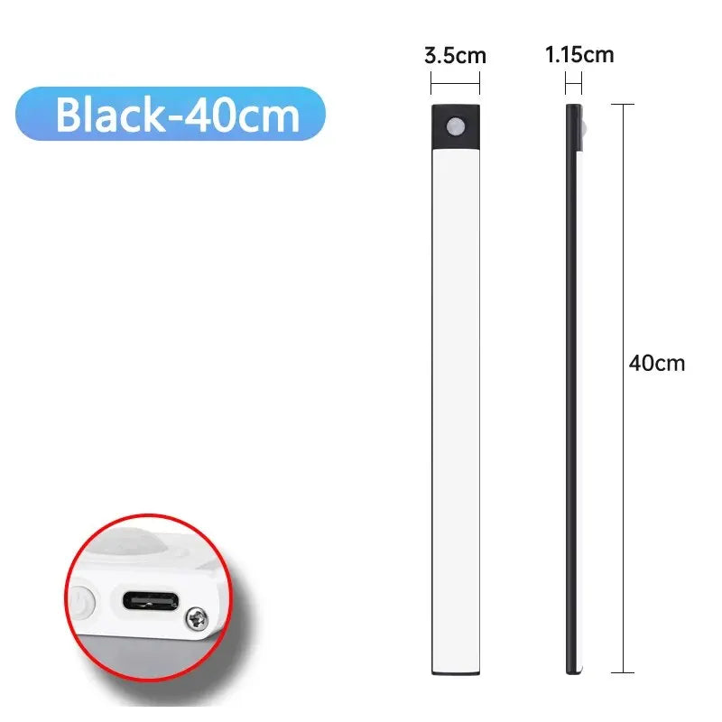 Motion Sensor LED Under Cabinet Light – USB Rechargeable