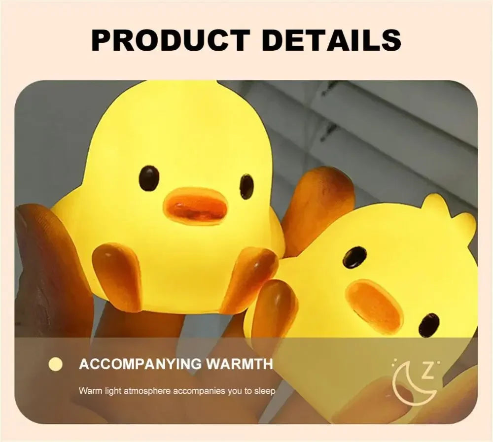 Cute Duck Night Light for Kids Bedroom
