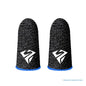 P82F 2Pcs Breathable Gaming Finger Sleeves Game Gloves Anti-Sweat Thumb Finger Cots Fingertip Cover for Mobile Games