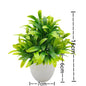 1PC Artificial Plant with Plastic Pot Fake Greenery for Home Office Desk Living Room Bedroom Decor No Maintenance Required