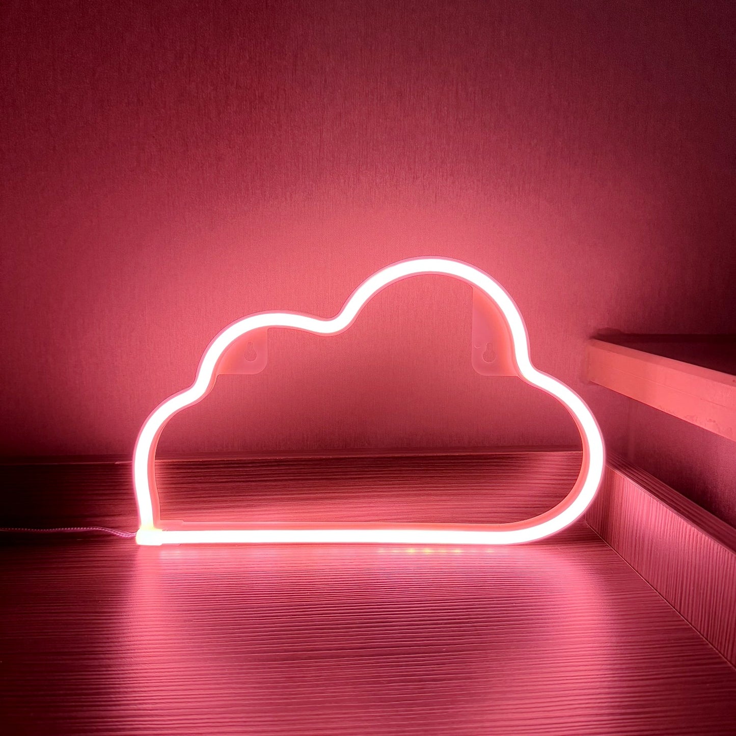 LED Cloud Neon Light Sign – USB & Battery Powered Decorative Glow Light for Home & Parties