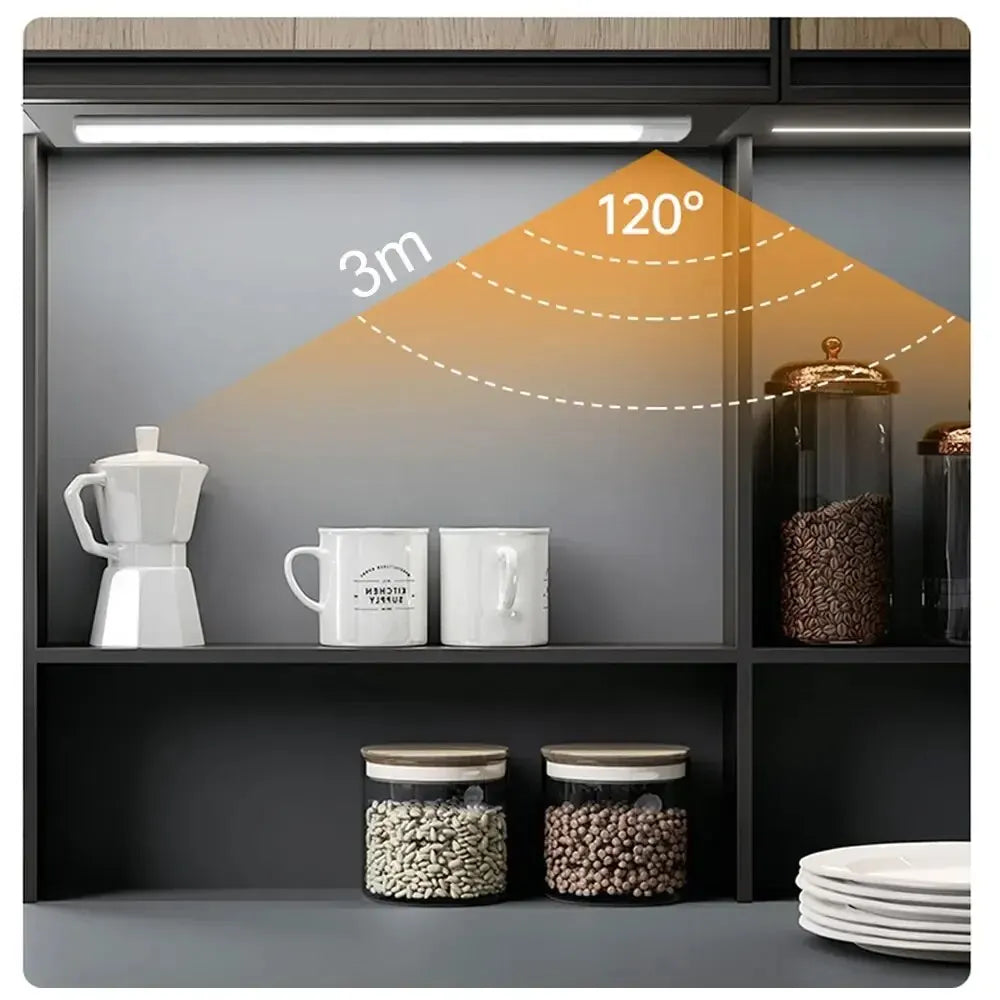 Motion Sensor LED Under Cabinet Light – USB Rechargeable