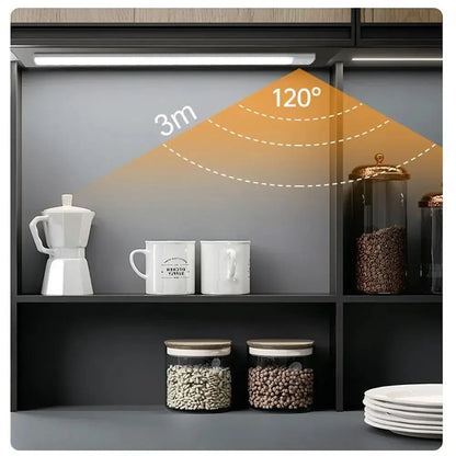 Motion Sensor LED Under Cabinet Light – USB Rechargeable