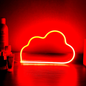 LED Cloud Neon Light Sign – USB & Battery Powered Decorative Glow Light for Home & Parties