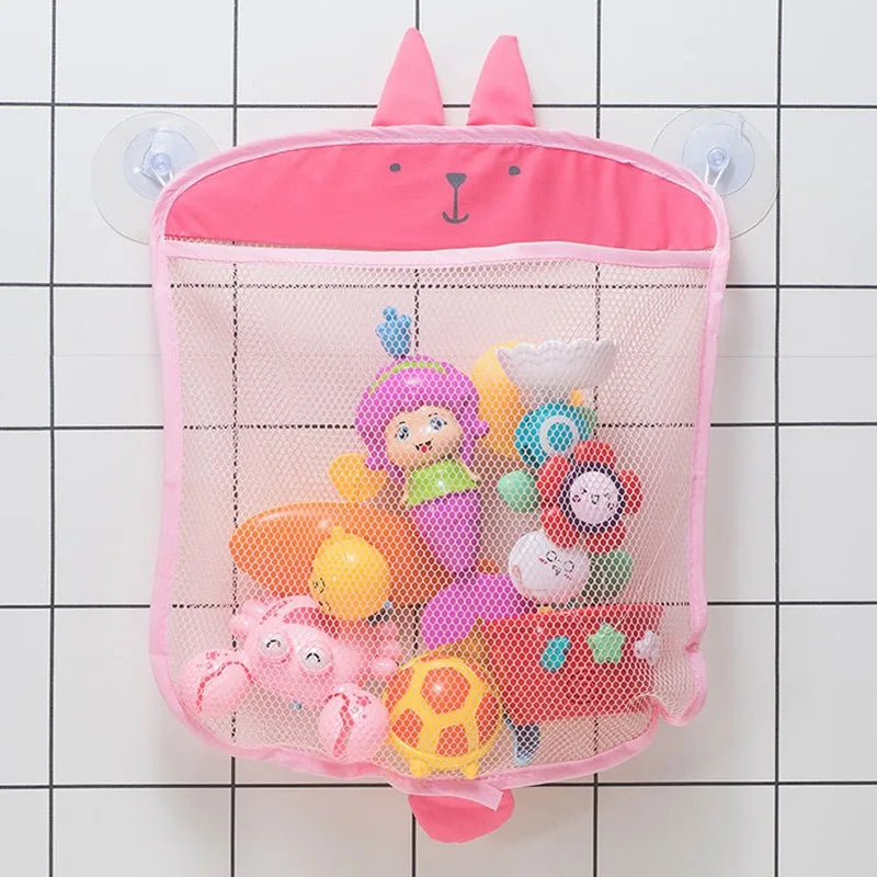 Kids Bath Toy Storage Net Bag – Cute Animal Design