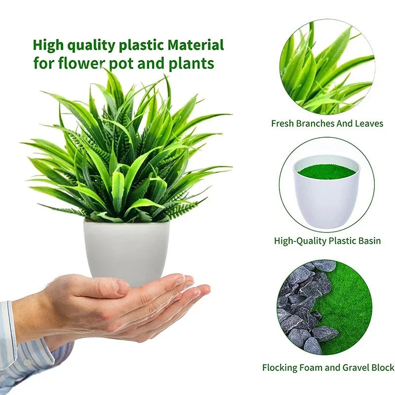 Artificial Plant with Pot – Fake Greenery for Home & Office Decor