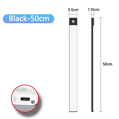 Motion Sensor LED Under Cabinet Light – USB Rechargeable