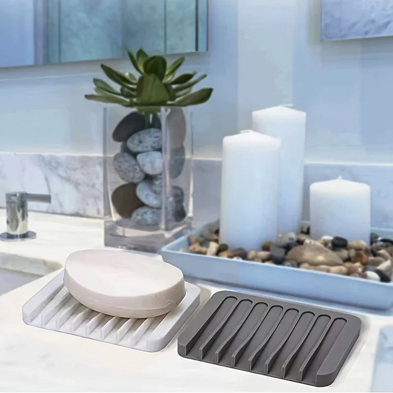 Silicone Self-Draining Soap Holder