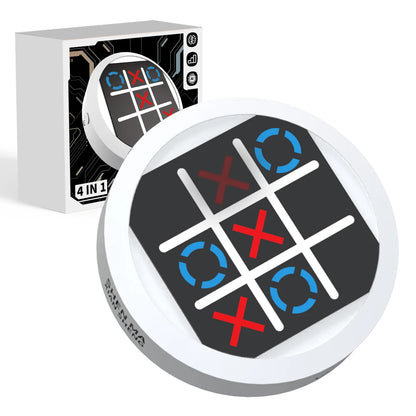 4-in-1 Electronic Logic Game Board – Checkers, Memory & Multi-Mode Brain Training Toy for Kids & Adults