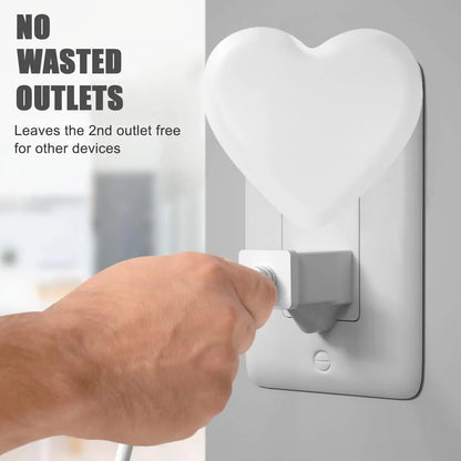 Night Light Plug into Wall, LED Cute Nightlight with Auto Dusk to Dawn Sensor, Soft Warm Light for Kids Bedroom Nursery Bathroom