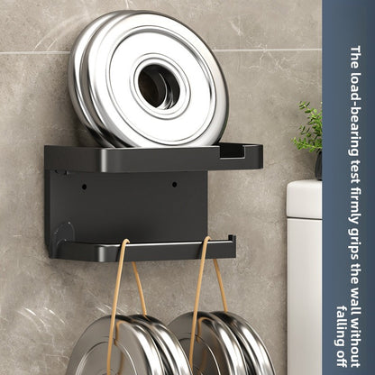 Wall-Mounted Tissue & Paper Roll Holder – No-Drill Bathroom Storage Rack, Single & Double Layer