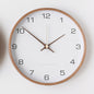 Nordic Solid Wood Wall Clock Living Room Modern Simple Creative Clock Chinese Style Bedroom Clock Stylish Distinctive Home Watch
