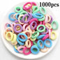 200-1000pcs Women Girls Colorful Nylon Elastic Hair Bands Ponytail Hold Small Hair Tie Rubber Bands Scrunchie Hair Accessories