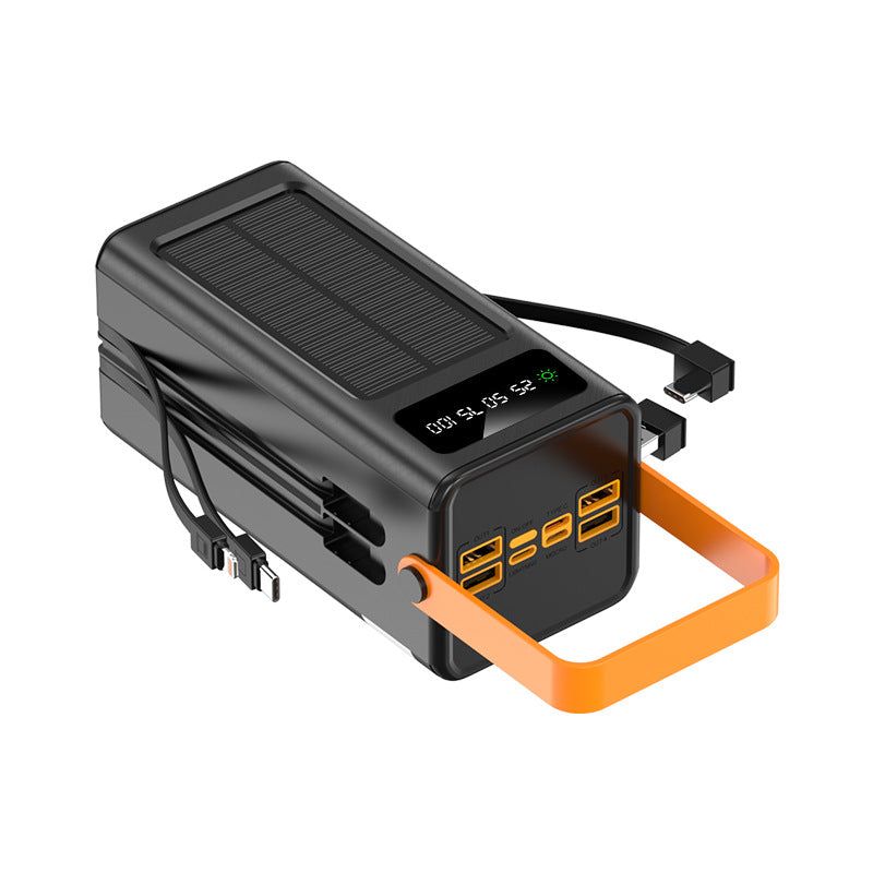 Solar Power Bank with Built-In Camping Light