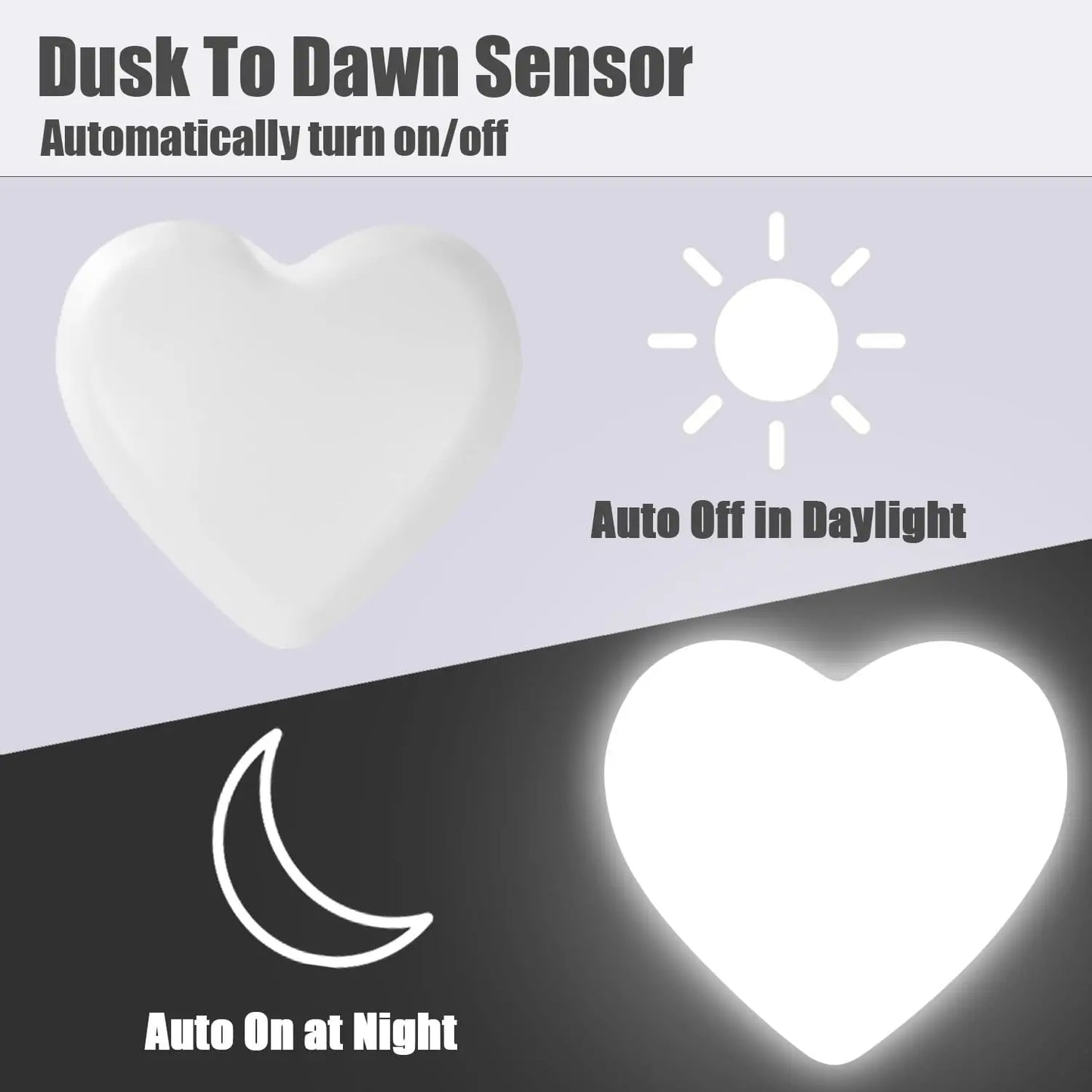 Night Light Plug into Wall, LED Cute Nightlight with Auto Dusk to Dawn Sensor, Soft Warm Light for Kids Bedroom Nursery Bathroom