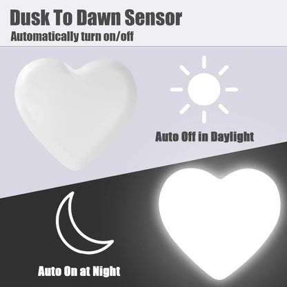 Night Light Plug into Wall, LED Cute Nightlight with Auto Dusk to Dawn Sensor, Soft Warm Light for Kids Bedroom Nursery Bathroom