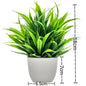 1PC Artificial Plant with Plastic Pot Fake Greenery for Home Office Desk Living Room Bedroom Decor No Maintenance Required