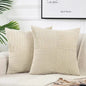 Rust Boho Decorative Throw Pillow Covers 18x18 Inch for Couch Bed Sofa, Farmhouse Fall Home Decor, Soft Corss Corduroy Patchwork