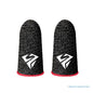 P82F 2Pcs Breathable Gaming Finger Sleeves Game Gloves Anti-Sweat Thumb Finger Cots Fingertip Cover for Mobile Games