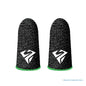 P82F 2Pcs Breathable Gaming Finger Sleeves Game Gloves Anti-Sweat Thumb Finger Cots Fingertip Cover for Mobile Games