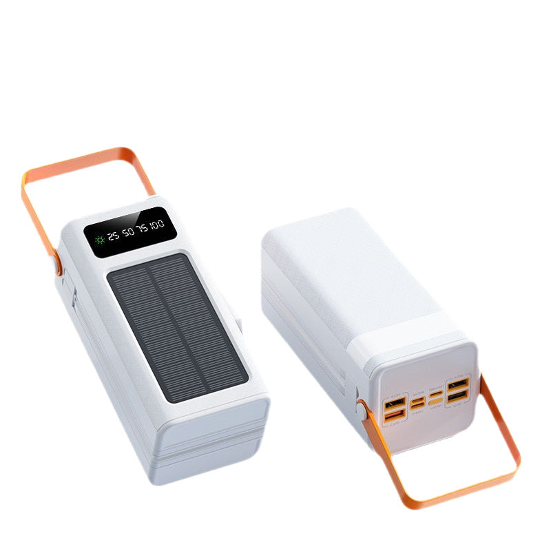 Solar Power Bank with Built-In Camping Light