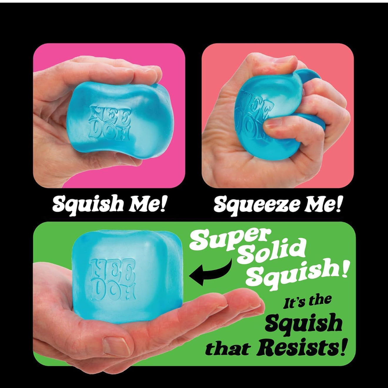 Sensory Squeeze Cube – Soft Stress Relief Fidget Toy for Kids, Adults & Seniors