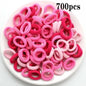 200-1000pcs Women Girls Colorful Nylon Elastic Hair Bands Ponytail Hold Small Hair Tie Rubber Bands Scrunchie Hair Accessories