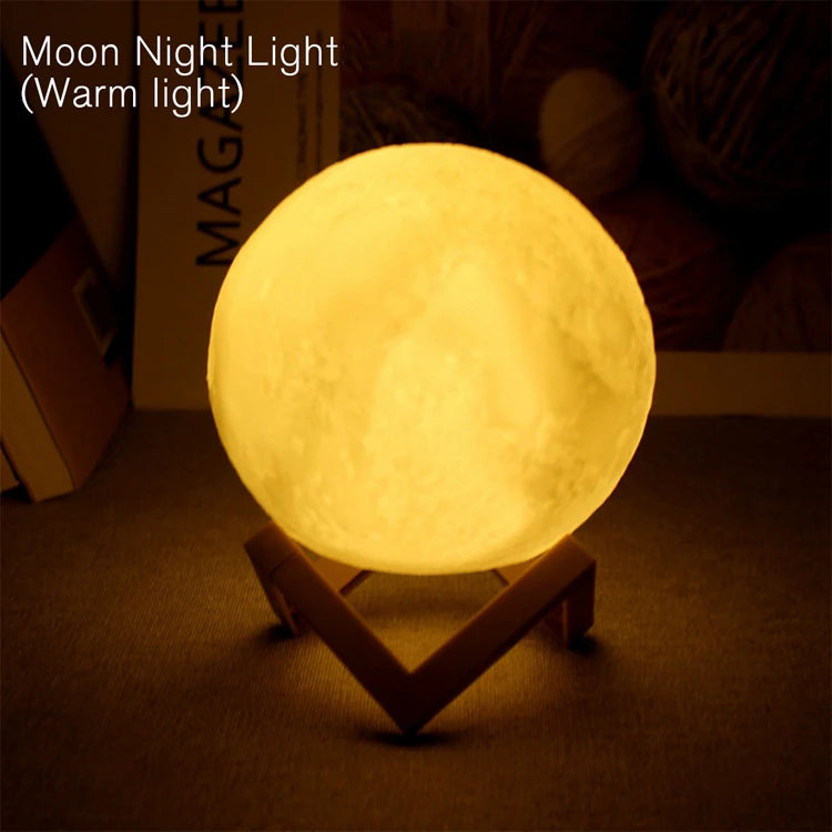 Moon Night Light – 3D LED Galaxy Lamp