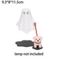 3D Printed Cute Ghost With Dog Figurine Statue Home Bedroom Desk Decoration Halloween