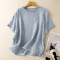 Womens Cotton Linen Casual Top