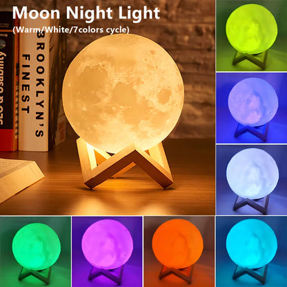 Moon Night Light – 3D LED Galaxy Lamp