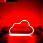 LED Cloud Neon Light Sign – USB & Battery Powered Decorative Glow Light for Home & Parties