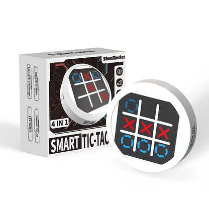4-in-1 Electronic Logic Game Board – Checkers, Memory & Multi-Mode Brain Training Toy for Kids & Adults