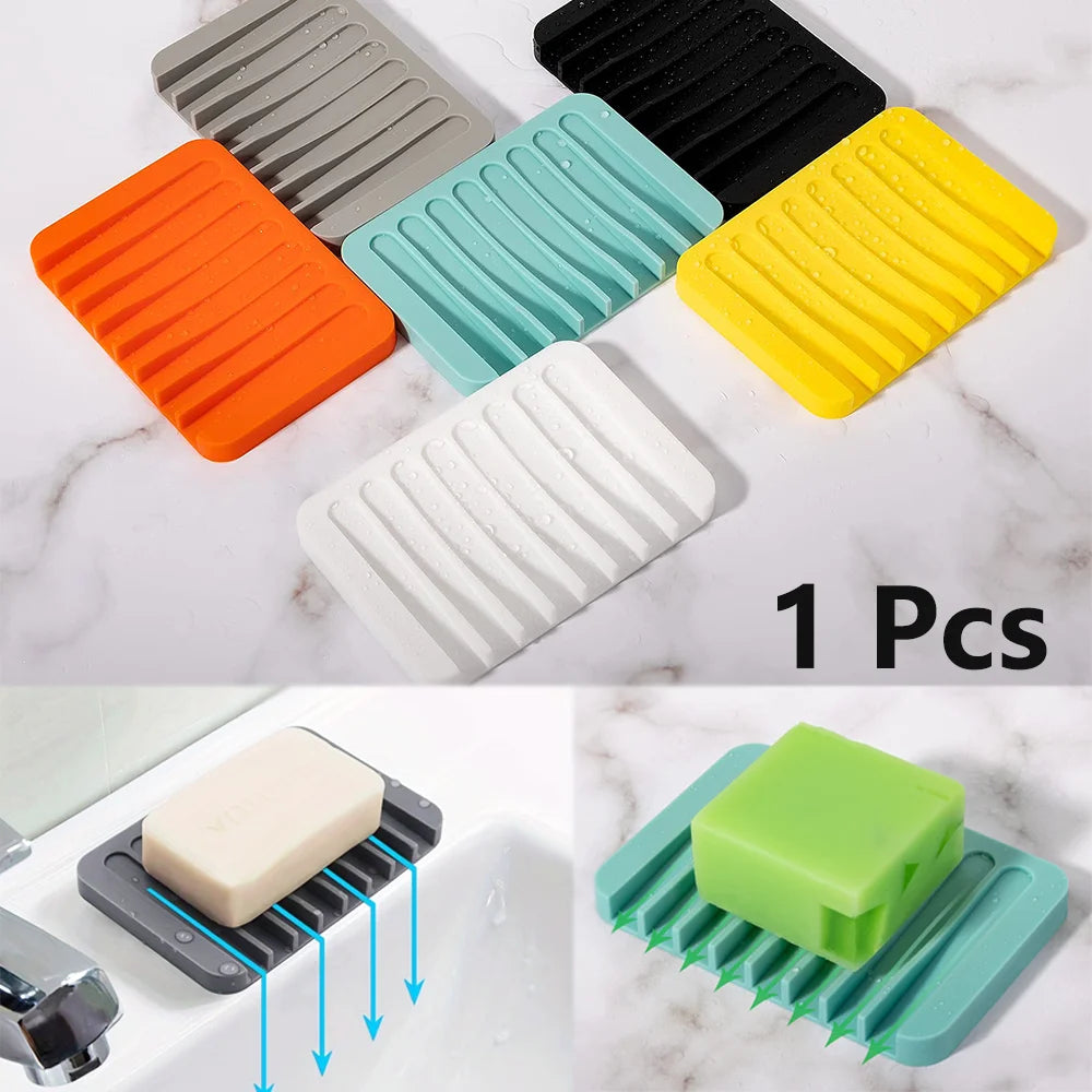 Silicone Self-Draining Soap Holder