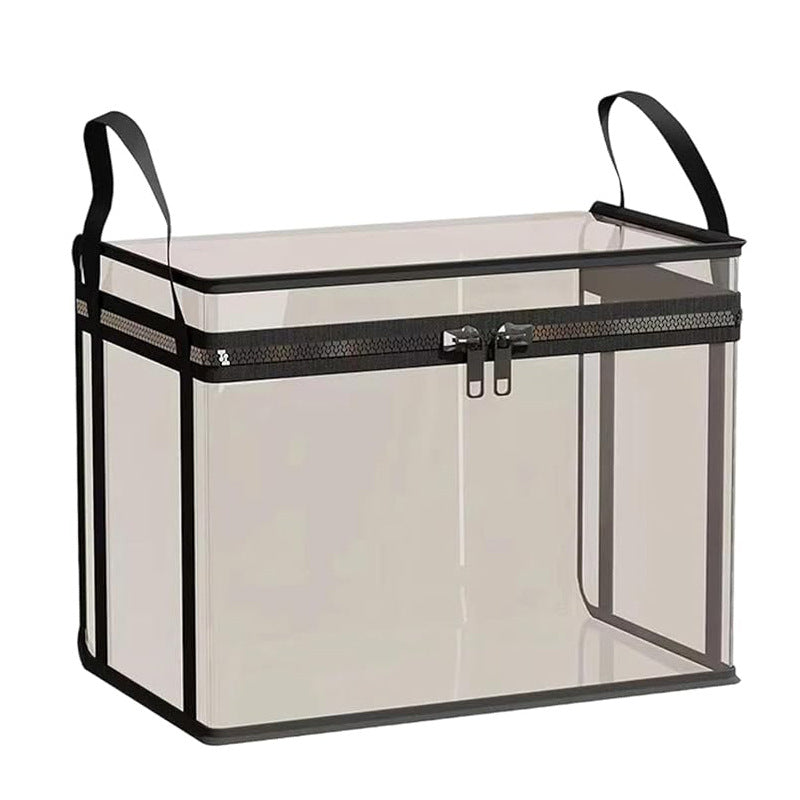 Transparent PVC Clothing Storage Box – Sealed Cube Organizer for Clothes, Underwear & More