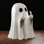 Kawaii Ghost Resin Mini Statue – Halloween Shelf & Desk Decor
