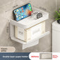 Wall-Mounted Tissue & Paper Roll Holder – No-Drill Bathroom Storage Rack, Single & Double Layer
