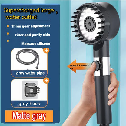 High Pressure Filtered Shower Head – 4 Spray Modes