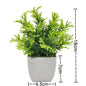 1PC Artificial Plant with Plastic Pot Fake Greenery for Home Office Desk Living Room Bedroom Decor No Maintenance Required