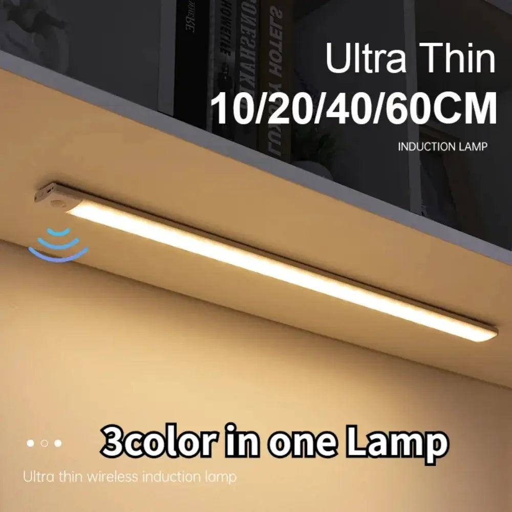 Motion Sensor LED Under Cabinet Light – USB Rechargeable